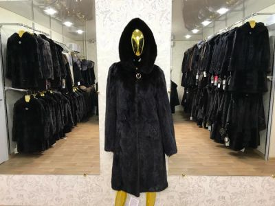 Лот: 9867401. Фото: 1. Норковая шуба чёрный бриллиант... Верхняя одежда