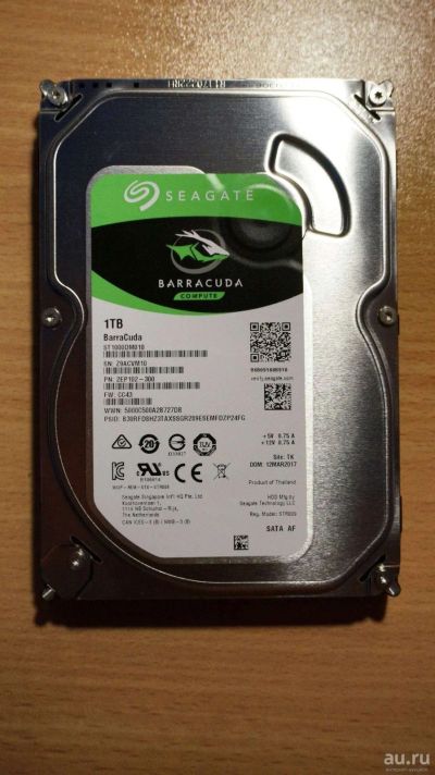 Лот: 18019807. Фото: 1. Seagate 7200 BarraCuda [ST1000DM010... Жёсткие диски (HDD)
