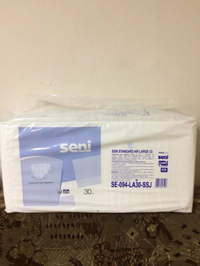 Лот: 15057403. Фото: 1. Подгузники для взрослых Seni 3... Реабилитация, уход за больными