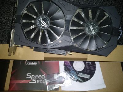 Лот: 16844594. Фото: 1. Видеокарта ASUS AMD Radeon RX... Видеокарты