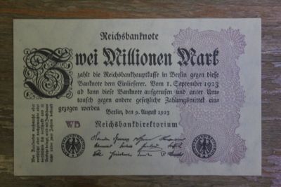 Лот: 21085049. Фото: 1. Германия 2 миллиона марок 1923... Германия и Австрия