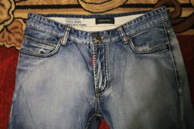 Лот: 4741554. Фото: 1. Джинсы мужские "Dsquared",52 размер. Брюки, джинсы, шорты