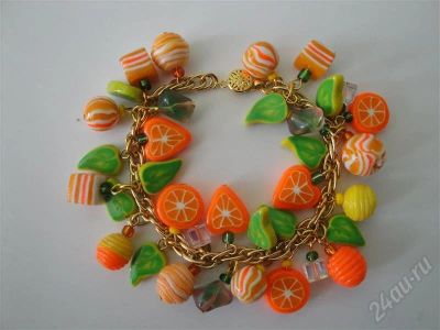 Лот: 510375. Фото: 1. Изделия из полимерной глины браслет... Браслеты