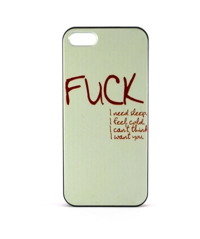 Лот: 9944422. Фото: 1. Чехол "Fuck" iPhone 5/5S/SE. Чехлы, бамперы