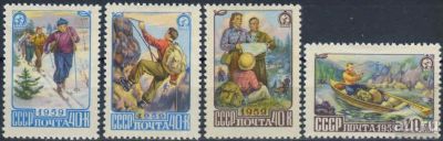 Лот: 16370884. Фото: 1. 1959, 15 мая. Туризм в СССР. Полная... Марки
