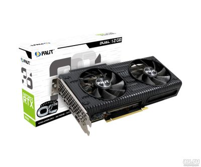 Лот: 17309723. Фото: 1. Видеокарта RTX 3060 Palit DUAL... Видеокарты