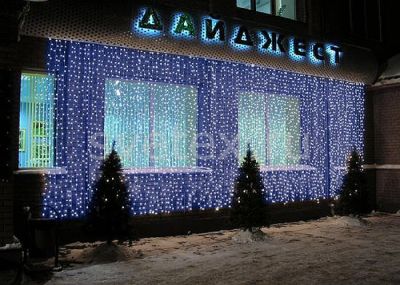 Лот: 3483917. Фото: 1. световой занавес. Гирлянды, шарики, новогодние аксессуары