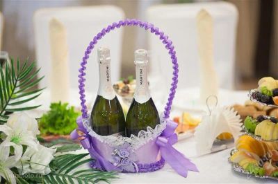 Лот: 2467979. Фото: 1. корзина для шампанского. Другое (свадебная мода)