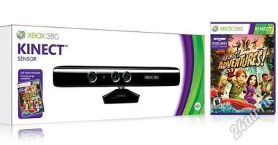 Лот: 2744166. Фото: 1. XBOX360 сенсор Kinect + игра... Аксессуары для игровых приставок, консолей, геймпады