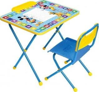 Лот: 10657649. Фото: 1. Комплект Микки Маус и друзья(стол... Столики, стулья, парты