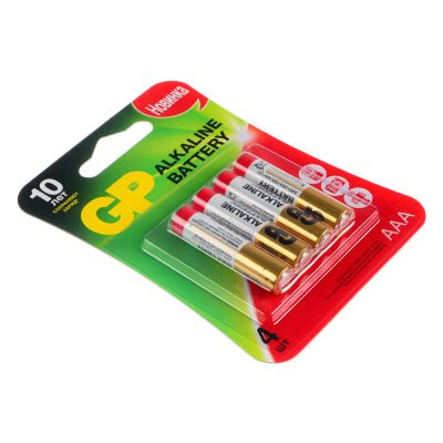 Лот: 22463553. Фото: 1. Батарейка GP Alkaline LR03 AAA... Батарейки, аккумуляторы, элементы питания