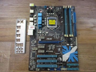 Лот: 11205462. Фото: 1. Материнская плата ASUS P7H55 б... Материнские платы