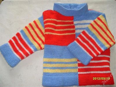 Лот: 1972544. Фото: 1. Вязаный свитер. Размер: 92-98. Свитера, худи, толстовки