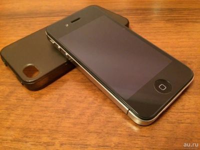Лот: 7917989. Фото: 1. iphone 4S 32Gb black(защитное... Смартфоны