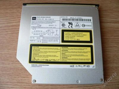 Лот: 1953189. Фото: 1. Привод DVD-ROM для ноутбука. Приводы CD, DVD, BR, FDD