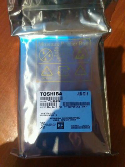 Лот: 6100505. Фото: 1. Toshiba DT01ACA100 1Tb. Жёсткие диски (HDD)