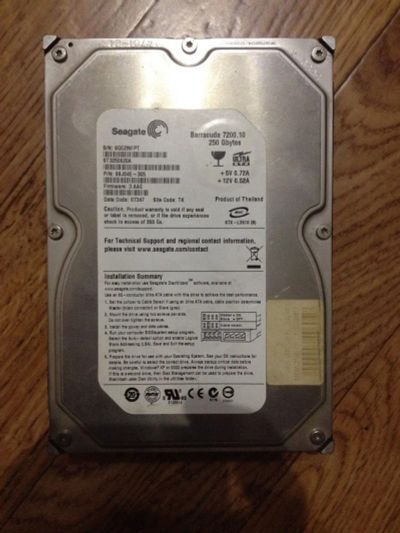 Лот: 8247560. Фото: 1. Жесткий диск IDE 250Gb Seagate... Жёсткие диски (HDD)