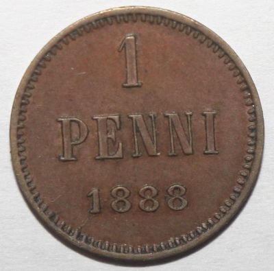 Лот: 2765624. Фото: 1. 1 пенни 1888 год. Россия до 1917 года