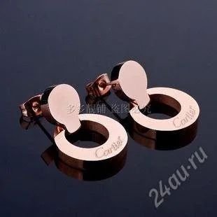 Лот: 1515879. Фото: 1. Серьги Cartier. 18 К напыление... Серьги, каффы