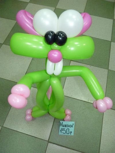 Лот: 3674640. Фото: 1. Мышонок на детский праздник из... Воздушные шары