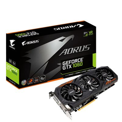 Лот: 11173020. Фото: 1. 6Gb Gigabyte GTX 1060 AORUS Гарантия... Видеокарты