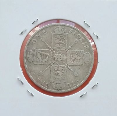 Лот: 20065847. Фото: 1. 2 шиллинга (флорин) 1921 года... Великобритания и острова