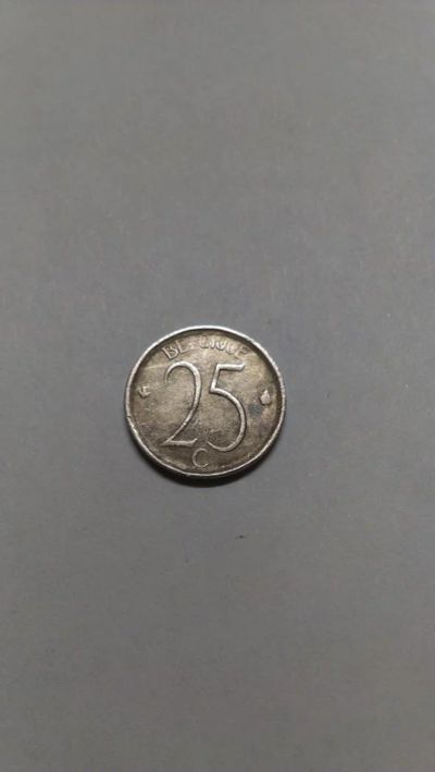 Лот: 6961256. Фото: 1. 25 центов 1969 бельгия. Европа
