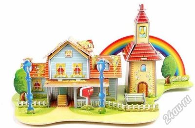 Лот: 5837418. Фото: 1. 3D пазл "Загородный дом" или как... Пазлы