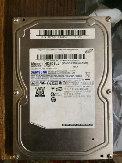 Лот: 10765156. Фото: 1. Жесткий диск Samsung HD501LJ -... Жёсткие диски (HDD)