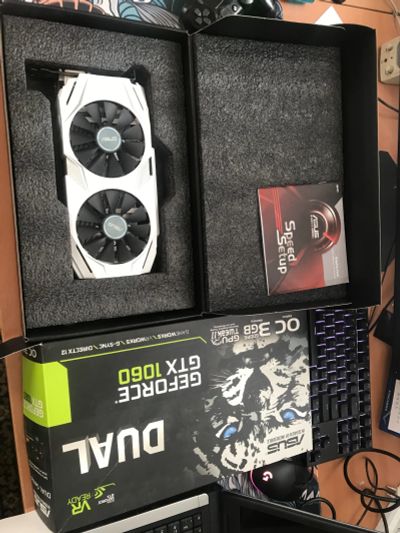 Лот: 18675408. Фото: 1. Видеокарта Asus dual OC GeForce... Видеокарты