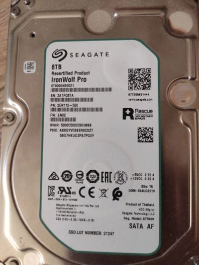 Лот: 19231416. Фото: 1. 8 ТБ Жесткий диск Seagate IronWolf... Жёсткие диски (HDD)