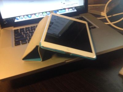 Лот: 4427067. Фото: 1. Чехол iPAD Mini синий. Чехлы, бамперы