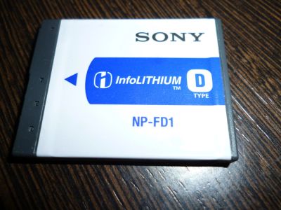 Лот: 6852721. Фото: 1. Sony NP-FD1 Original (Аккумулятор... Аккумуляторы, зарядные
