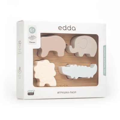 Лот: 24874532. Фото: 1. Edda Игрушка-пазл Зверята. Лекарства