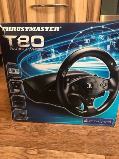 Лот: 12233533. Фото: 1. Руль Thrustmaster T80 Racing Wheel... Рули, джойстики