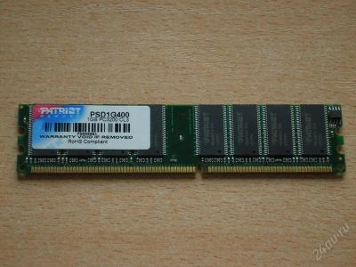 Лот: 72593. Фото: 1. Память DDR 1GB PC3200 (400MHz... Оперативная память