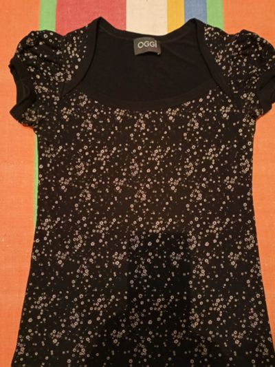 Лот: 19170064. Фото: 1. Черная блузка стрейч. Блузы, рубашки