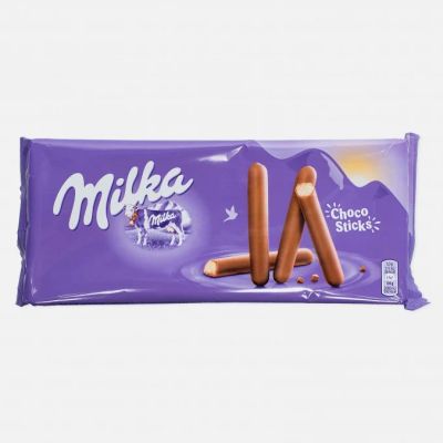 Лот: 8742842. Фото: 1. Milka Lila Stix (112 грамм). Шоколад, конфеты