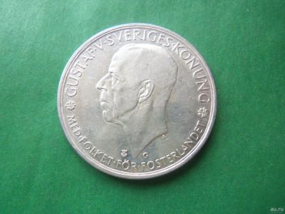 Лот: 18288375. Фото: 1. Швеция 5 крон 1935 г.,500 лет... Европа