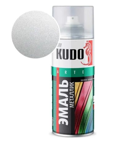 Лот: 25809632. Фото: 1. Краска Kudo 1026 серебро 520мл. Всё для покраски