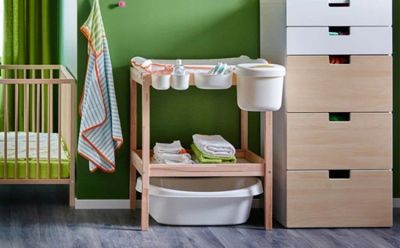 Лот: 9845052. Фото: 1. Пеленальный стол ikea и контейнеры... Другое (кормление и уход, гигиена)