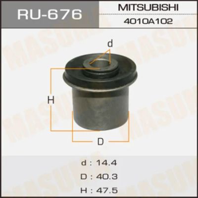 Лот: 18582738. Фото: 1. Сайлентблок masuma l200 ka4t front... Ходовая, подвеска, рулевое управление