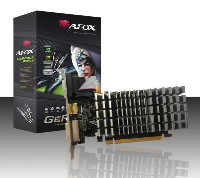 Лот: 24947240. Фото: 1. Видеокарта GeForce G210 Afox 1Гб... Видеокарты