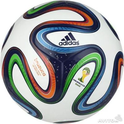 Лот: 4189033. Фото: 1. Мяч футбольный adidas WC2014 Brazuca... Мячи, ракетки, шайбы, клюшки