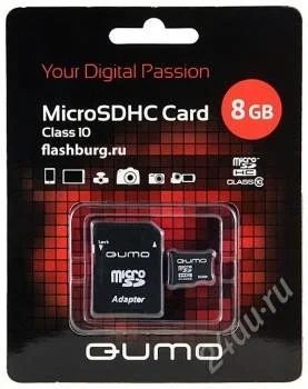 Лот: 1760664. Фото: 1. Карта памяти MicroSD 8Gb (class... Карты памяти