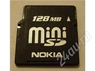 Лот: 34733. Фото: 1. miniSD nokia 128 MB с коробочкой... Красноярск