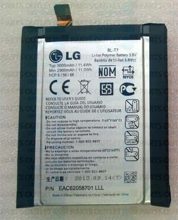 Лот: 5001101. Фото: 1. Аккумулятор BL-T7 для LG D802... Аккумуляторы
