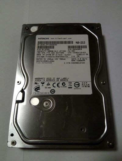 Лот: 9265453. Фото: 1. Жесткий диск 500 gb Hitachi. Жёсткие диски (HDD)