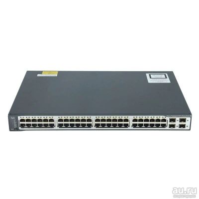 Лот: 18164444. Фото: 1. коммутатор 3 уровня Cisco 3750... Коммутаторы