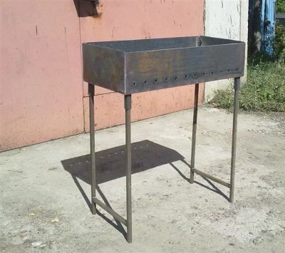 Лот: 2587543. Фото: 1. мангал 3мм 570х300х170. Мангалы, грили, коптильни